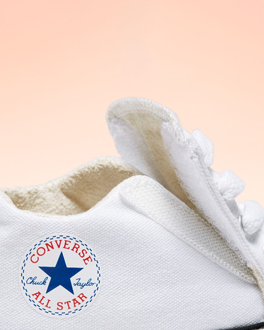 Tenisi Inalti Baieti Converse Chuck Taylor All Star Cribster Easy-On Albi Bej Albi | RO Q13NKI176